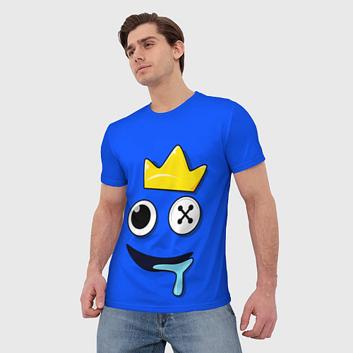 Мужская футболка Радужные друзья Синий / 3D-принт – фото 3