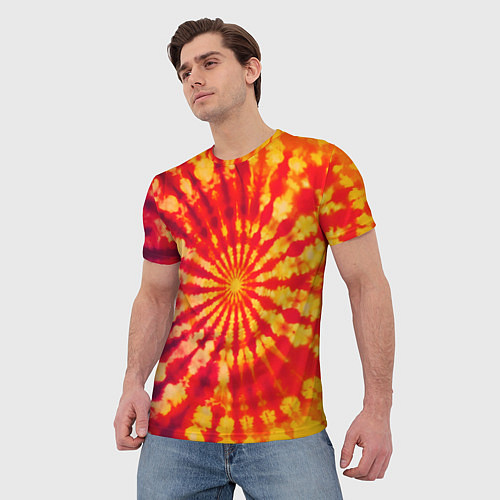 Мужская футболка Тай дай солнце / 3D-принт – фото 3