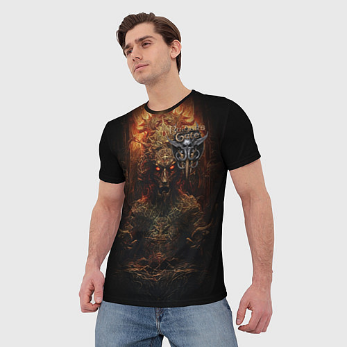 Мужская футболка Baldurs Gate 3 theme / 3D-принт – фото 3