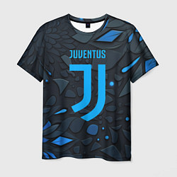 Футболка мужская Juventus blue logo, цвет: 3D-принт