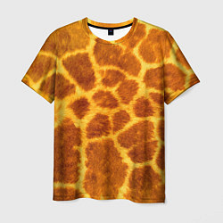 Футболка мужская Шкура жирафа - текстура, цвет: 3D-принт