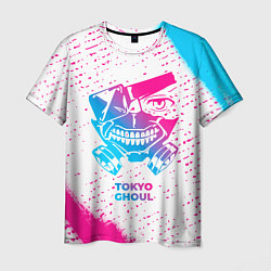 Футболка мужская Tokyo Ghoul neon gradient style, цвет: 3D-принт