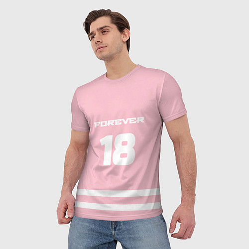 Мужская футболка Forever 18 / 3D-принт – фото 3