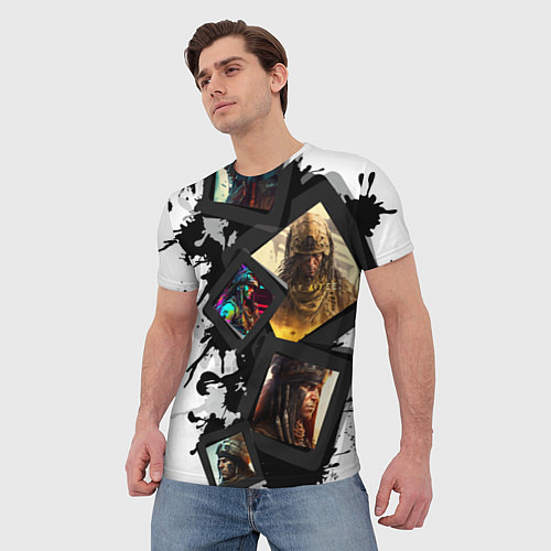 Мужская футболка Вождь Апачи / 3D-принт – фото 3