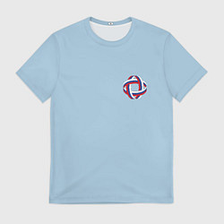 Футболка мужская Флаг в кольце, цвет: 3D-принт