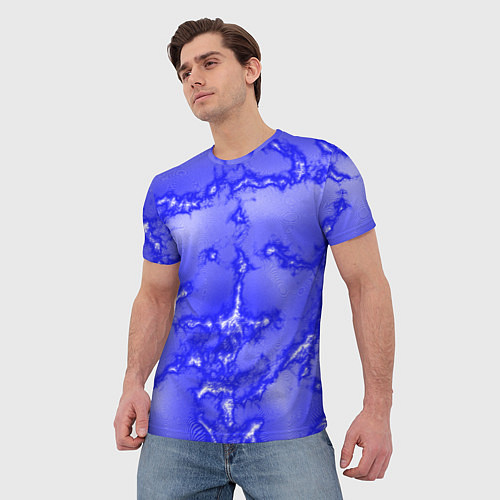 Мужская футболка Темно-синий мотив / 3D-принт – фото 3