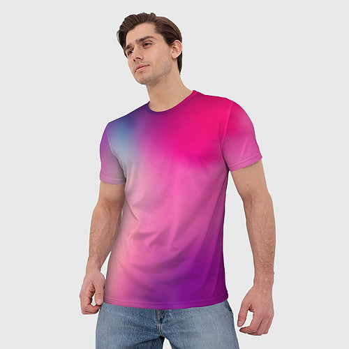 Мужская футболка Футболка розовая палитра / 3D-принт – фото 3