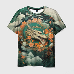 Футболка мужская Облачный дракон Irezumi, цвет: 3D-принт