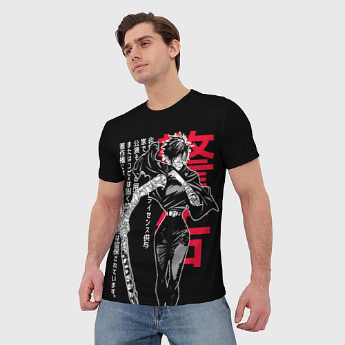 Мужская футболка Маки Зенин - Магическая битва / 3D-принт – фото 3