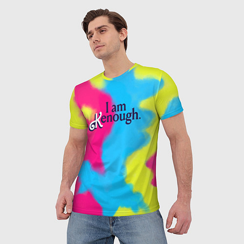 Мужская футболка I Am Kenough Tie-Dye / 3D-принт – фото 3