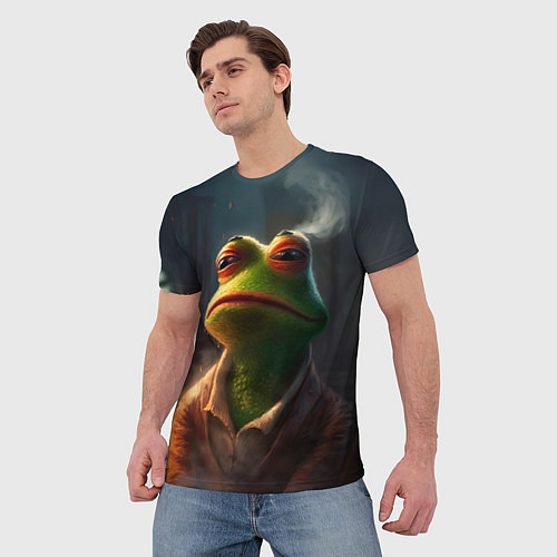 Мужская футболка Frog Pepe / 3D-принт – фото 3