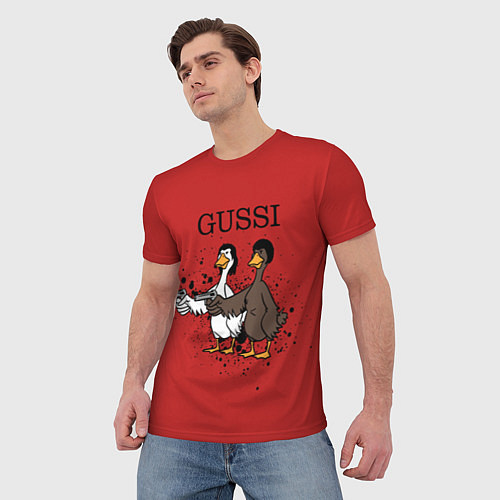 Мужская футболка Гусси из криминального чтиво / 3D-принт – фото 3