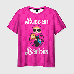 Футболка мужская Barbie russian, цвет: 3D-принт