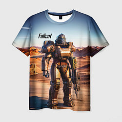 Футболка мужская Robot Fallout, цвет: 3D-принт