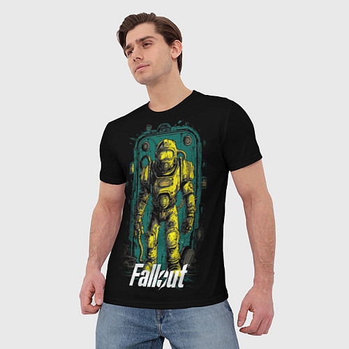 Мужская футболка Fallout poster style / 3D-принт – фото 3