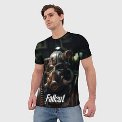 Футболка мужская Fallout man, цвет: 3D-принт — фото 2
