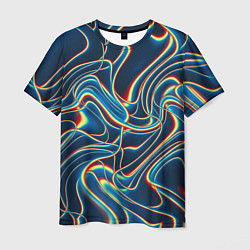 Футболка мужская Abstract waves, цвет: 3D-принт