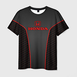 Футболка мужская Honda - униформа красная, цвет: 3D-принт