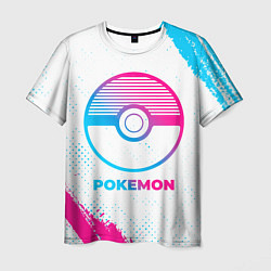 Футболка мужская Pokemon neon gradient style, цвет: 3D-принт