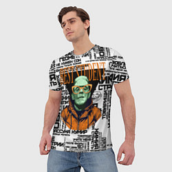 Футболка мужская Лучший ученик троль с мемами, цвет: 3D-принт — фото 2