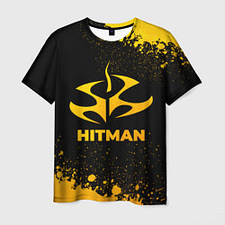 Футболка мужская Hitman - gold gradient, цвет: 3D-принт