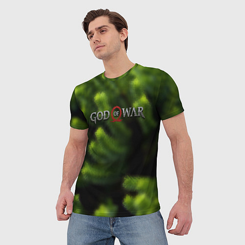 Мужская футболка God of war scandinavia / 3D-принт – фото 3