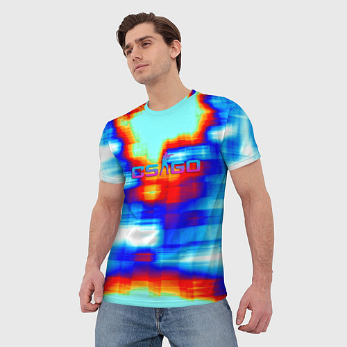 Мужская футболка Cs go gradient skin / 3D-принт – фото 3