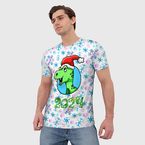 Мужская футболка Год дракона 2024 / 3D-принт – фото 3
