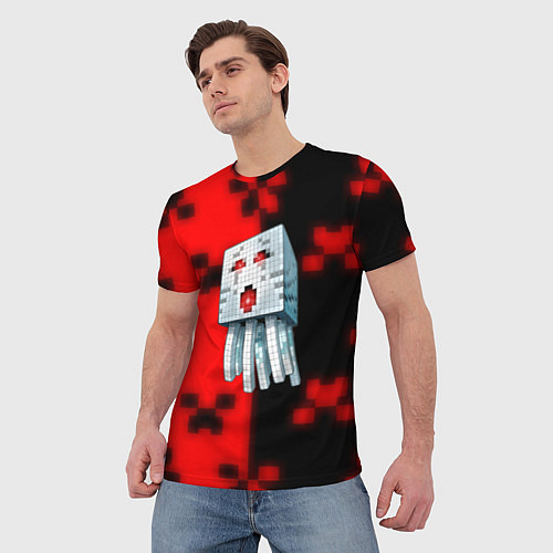 Мужская футболка Майнкарфт топ игра пиксели / 3D-принт – фото 3
