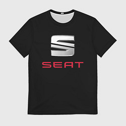 Футболка мужская Seat auto, цвет: 3D-принт