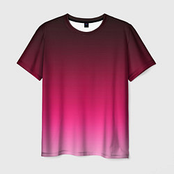 Футболка мужская Розово-малиновый градиент, цвет: 3D-принт