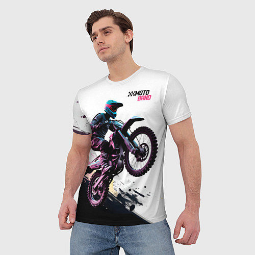 Мужская футболка Moto band / 3D-принт – фото 3