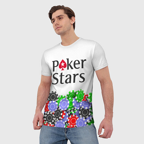 Мужская футболка Poker - игра для удачливых / 3D-принт – фото 3