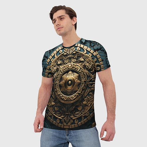 Мужская футболка Орнамент в кельтском стиле / 3D-принт – фото 3