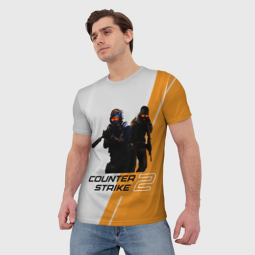 Мужская футболка Counter-strike 2 - new era / 3D-принт – фото 3