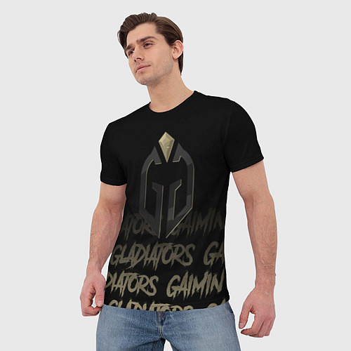 Мужская футболка Gaimin Gladiators style / 3D-принт – фото 3