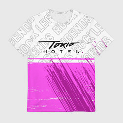 Футболка мужская Tokio Hotel rock legends посередине, цвет: 3D-принт