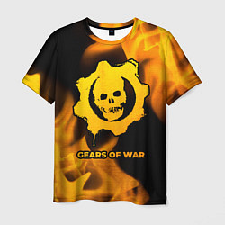 Футболка мужская Gears of War - gold gradient, цвет: 3D-принт