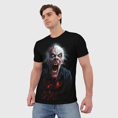Мужская футболка Злой вампир / 3D-принт – фото 3