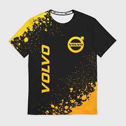 Футболка мужская Volvo - gold gradient вертикально, цвет: 3D-принт