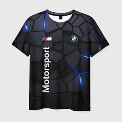 Футболка мужская BMW Motorsport - плиты с эффектом свечения, цвет: 3D-принт