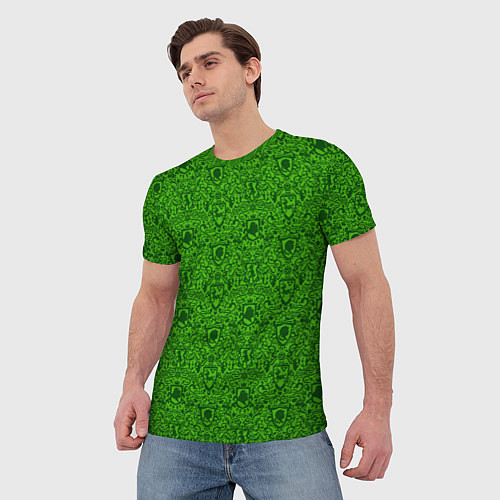 Мужская футболка Шрек паттерн / 3D-принт – фото 3