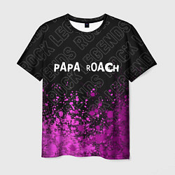 Футболка мужская Papa Roach rock legends посередине, цвет: 3D-принт
