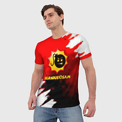 Футболка мужская Serious Sam blood game, цвет: 3D-принт — фото 2