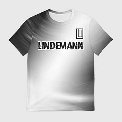 Футболка мужская Lindemann glitch на светлом фоне посередине, цвет: 3D-принт