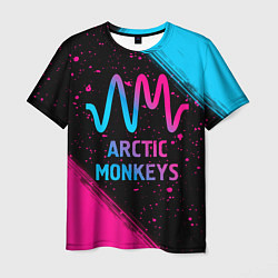 Футболка мужская Arctic Monkeys - neon gradient, цвет: 3D-принт