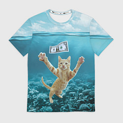 Футболка мужская Nirvana Cat, цвет: 3D-принт