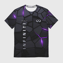 Футболка мужская Infiniti - плиты с эффектом свечения, цвет: 3D-принт