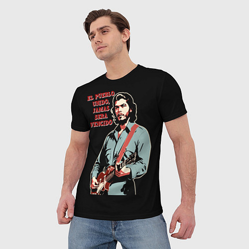 Мужская футболка Че Гевара с гитарой / 3D-принт – фото 3