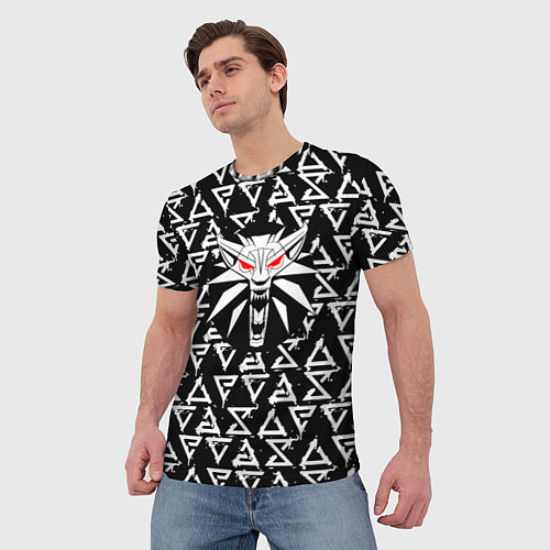 Мужская футболка Ведьмак дикая охота / 3D-принт – фото 3